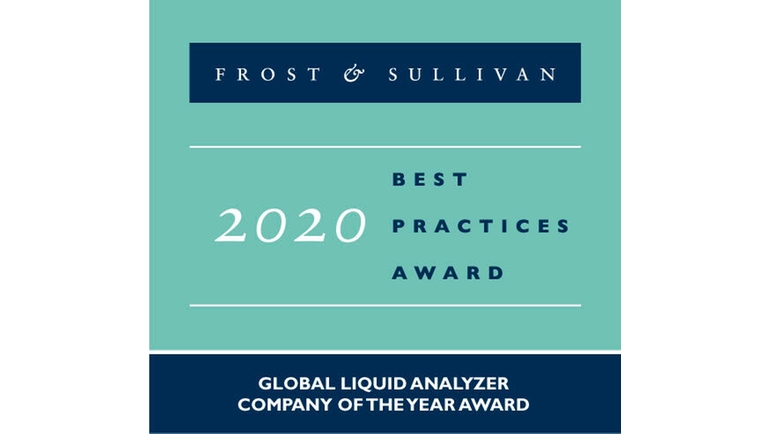 Endress+Hauser получает международную награду "Компания года" от Frost & Sullivan за приборы  анализа жидкостей.